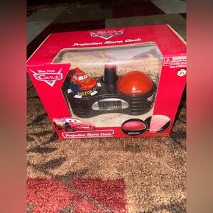 Disney Pixar Lightening McQueen Projection Alarm Clock - NWT